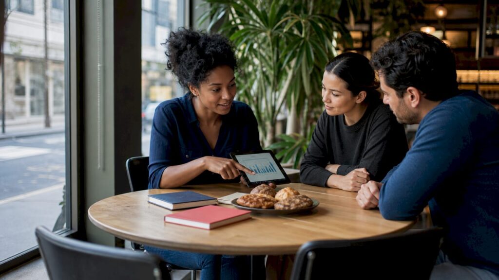 Team planning sales development strategy