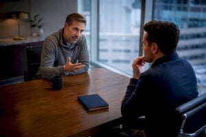 Manager coaching sales representative one to one