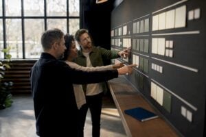 Sales leaders mapping an account expansion plan