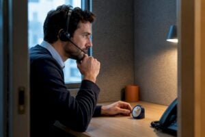Sales manager timing an evidence-led discovery call
