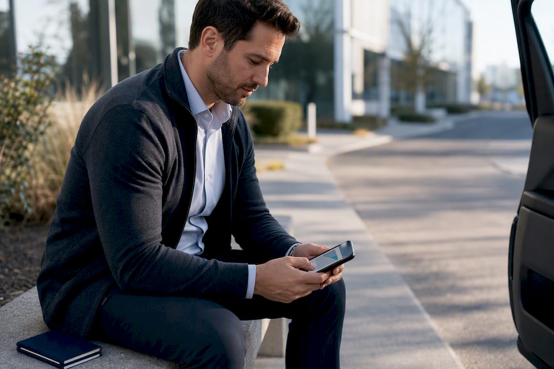 Rep logging CRM notes after visit