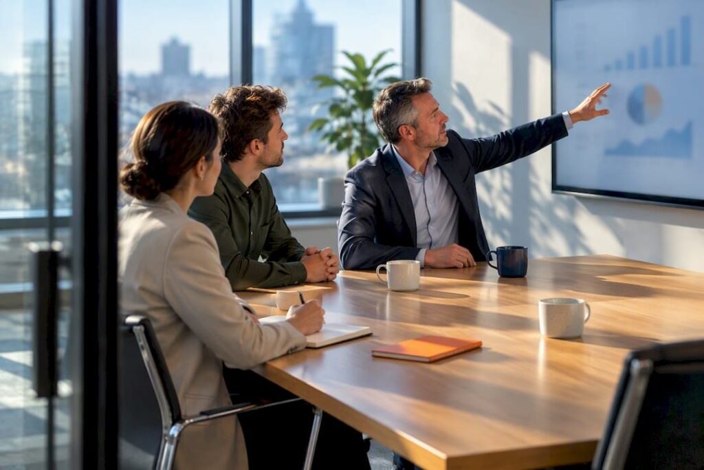 Fractional sales director advising founders