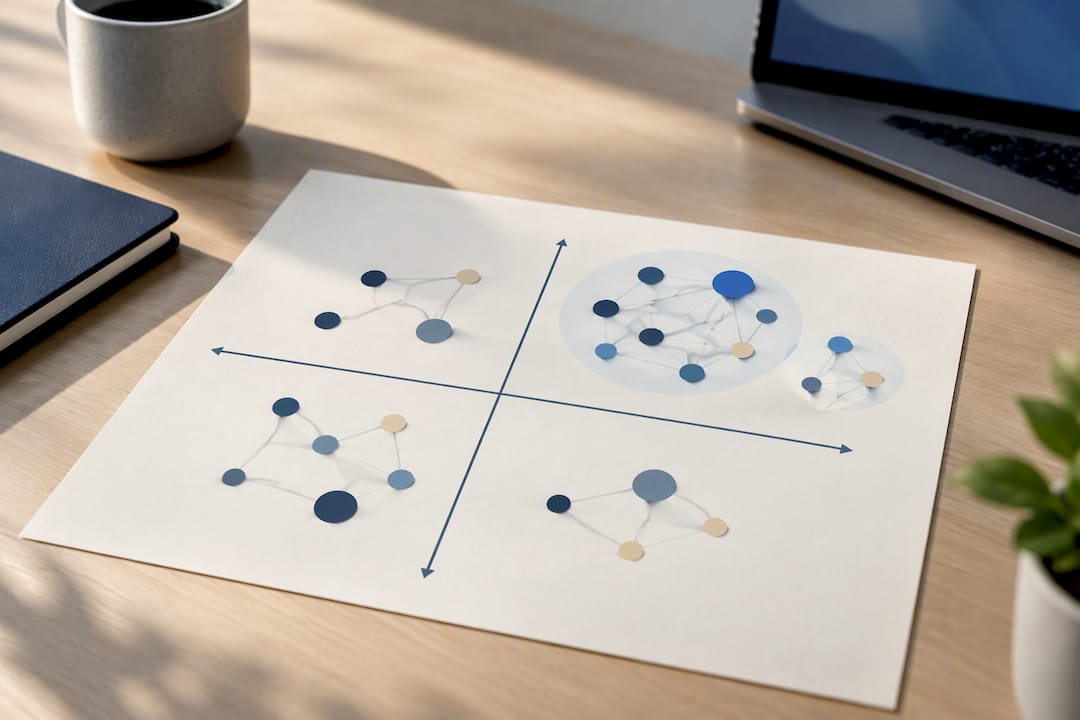 Power interest grid with stakeholder nodes