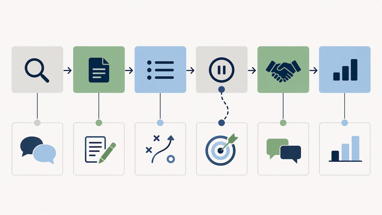 CRM stages linked to matching sales practice