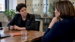 Founder navigating a personal sales conversation