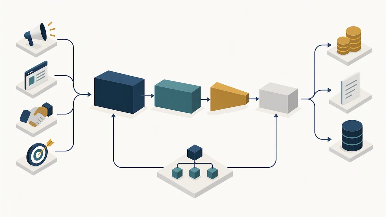 Sales pipeline diagnosis across connected process components